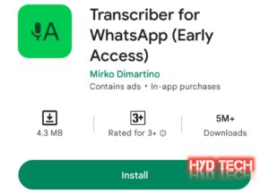 Convert Voice Message To Text Message In Whatsapp